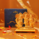 Golden Ram Darbar Murti | Ram Darbar Gifting 4 Inch