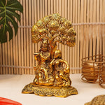 Gold Plated Radha Krishna Statue (7 Inch) | Idol for Gifting