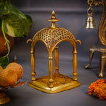 Brass Mandir or Temple (7 Inch), Perfect for Gifting and Pooja Room