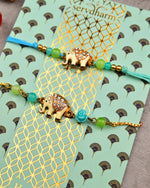 Elephant Charms Rakhi - Pack of 2