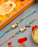 Elephant Charms Rakhi - Pack of 2