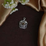 Shri Yantra with Lakshmi Kuber Pendant | Silver Pendant