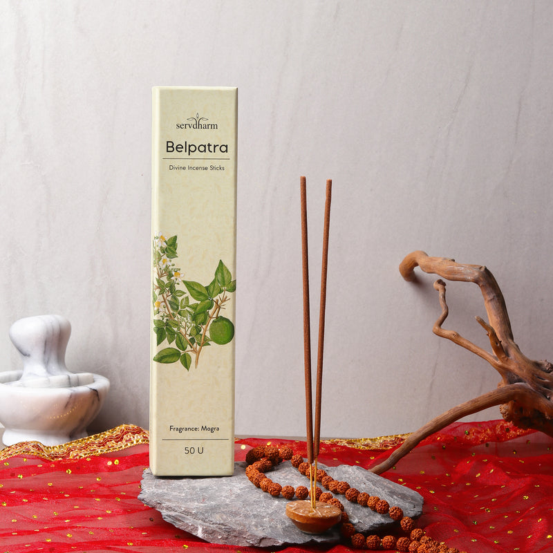 Belpatra Divine Incense Sticks | Fragrance : Mogra | Pack of 50