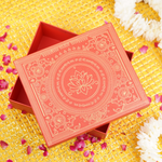 Red Gold Foiled Premium Festive Rigid Gift Box | 11" x 9" x 4 "
