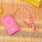 Pink Floral Fabric Idol Mala 8.5" | 4g