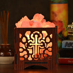 Jesus and Holy Cross Himalayan Rock Salt Lamp | 2KG