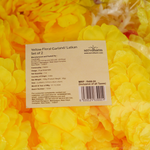 Premium Yellow Floral Garland/ Latkan Set of 2 | Length: 4.5 ft | Soft and Superior Finish