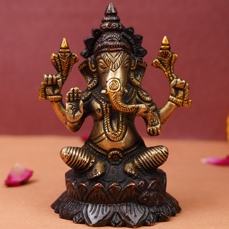 Vignaharta Ganesh ji Murti | Pure Brass