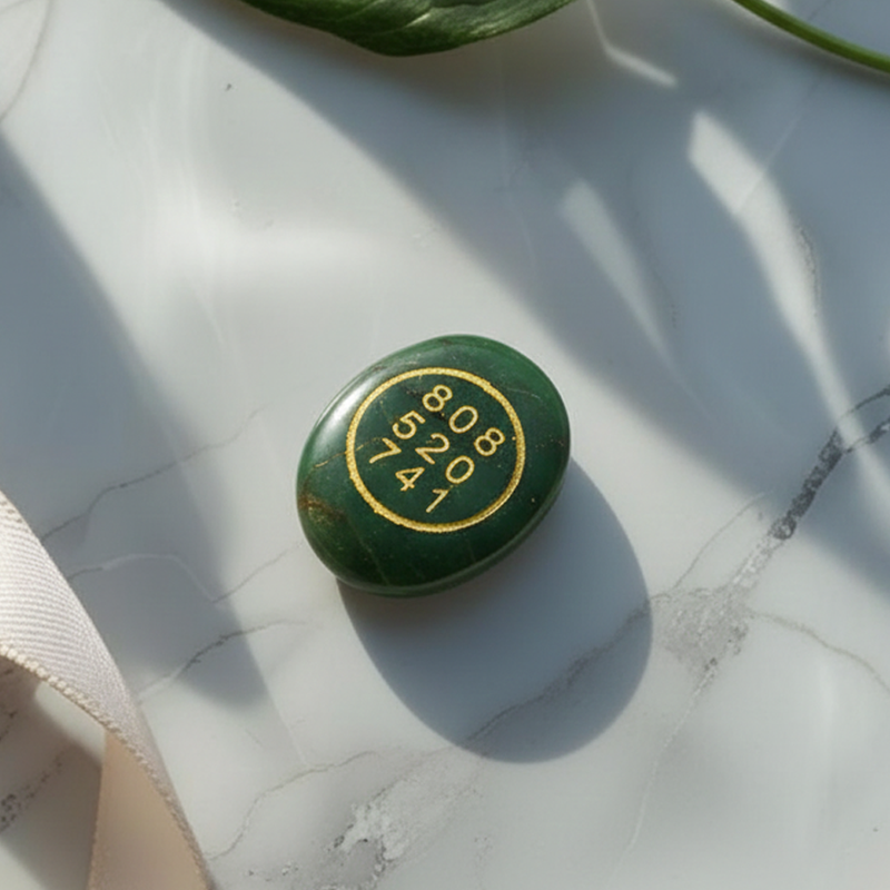 Green Jade Zibu Coin
