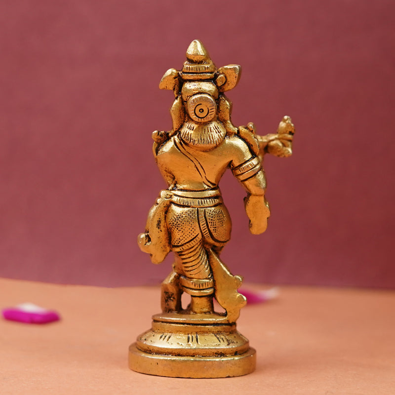 Shri Krishna Pure Brass Idol