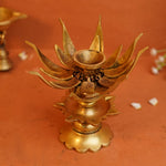 Vintage Twist Open Diya Lamp (5 Inch)
