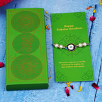 Designer Evil Eye Rakhi with Pearls