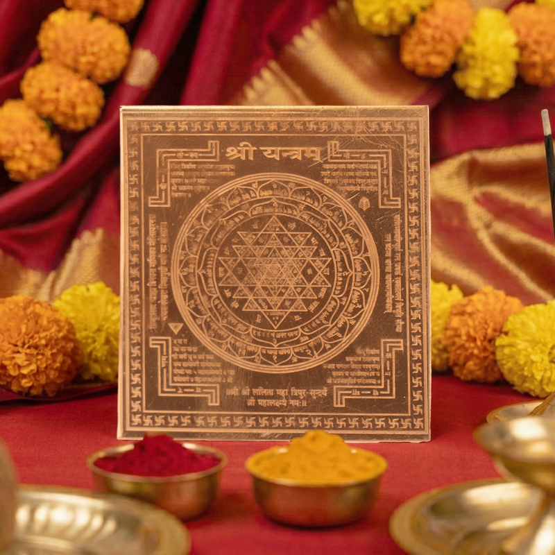 Copper Shri Yantra 2 inch | 12 g – ServDharm