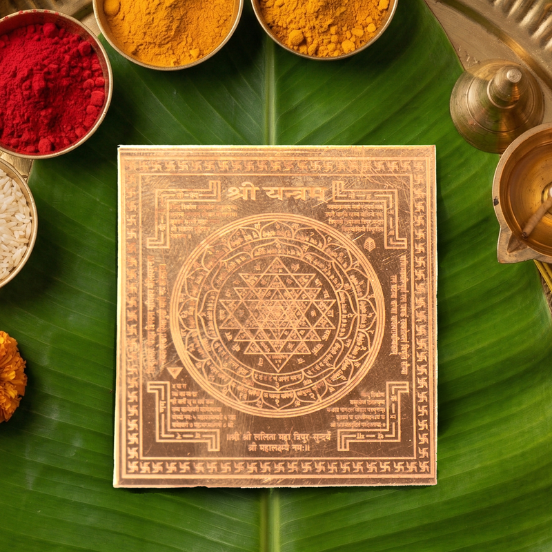 Copper Shri Yantra 2 inch | 12 g – ServDharm