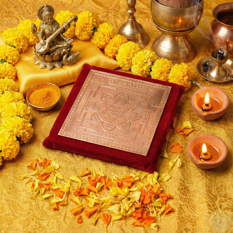 Shri Saraswati Yantra  4*4 Inch