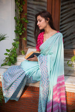 Kaveri Handcrafted Mulmul Saree