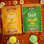 Herbal Gulal - Pack of 2 (1 Kg Each) (Yellow&Green) x 3
