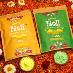 Herbal Gulal - Pack of 2 (1 Kg Each) (Yellow&Green)