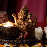 Ganesha with tealight candle holder