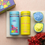 Herbal Gulal - Pack of 2 (Blue & Yellow) x 10