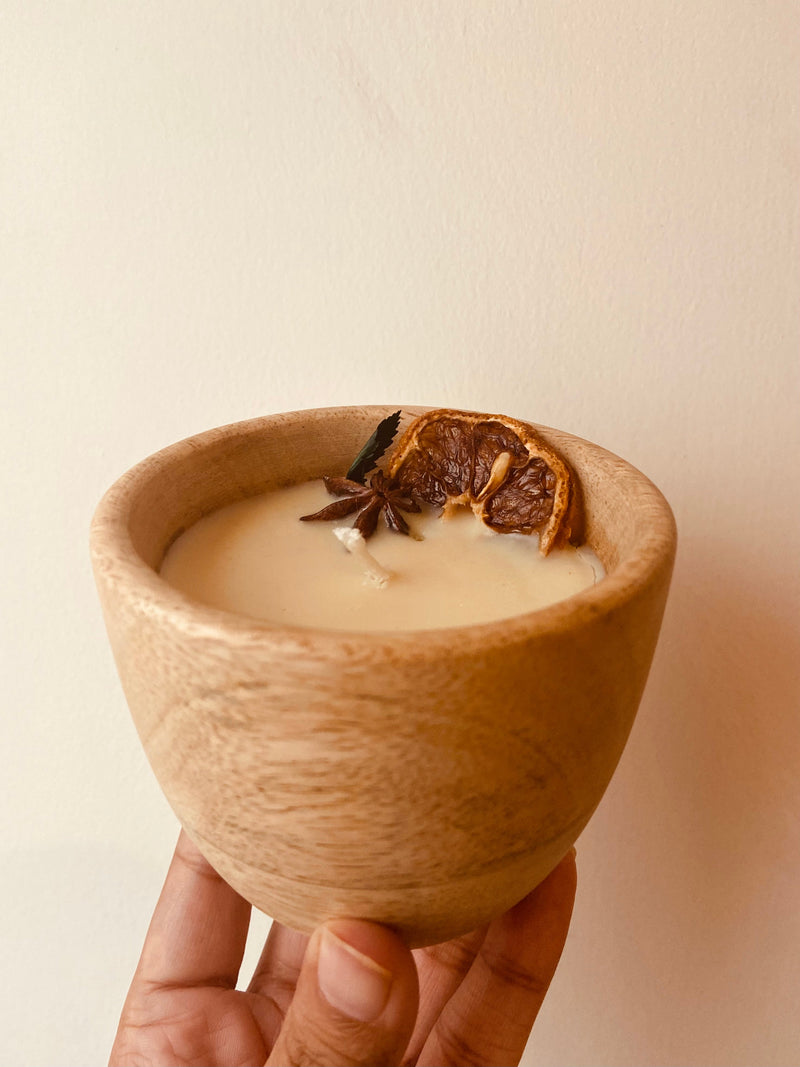 Wooden Jar Soy Wax Scented Candle