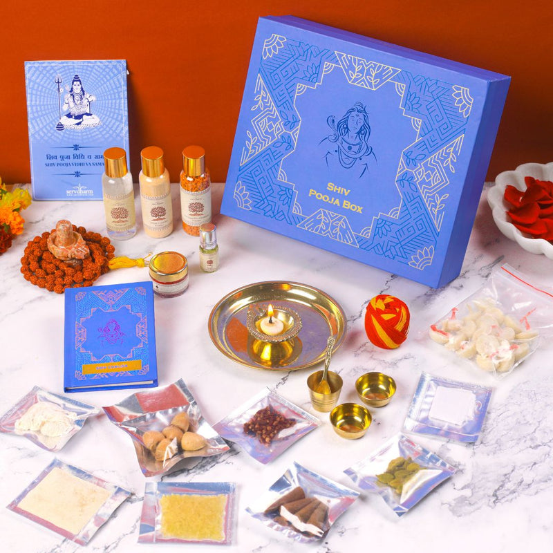 MahaShivratri Pooja Samagri Box, Pack of 25