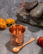 Panch Patra with Achmani - Pure Copper