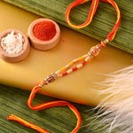 Traditional Wooden Finish Om Rakhi ( Set of 2 )