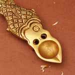 Brass Fish Design Pooja Aarti Diya (10 Inch)