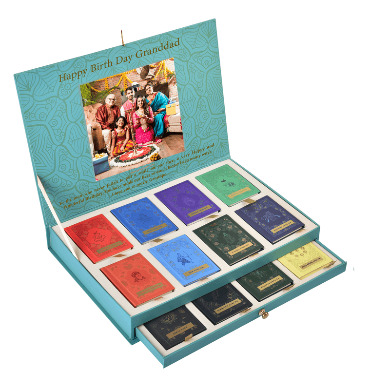 Divine Bhakti Box Gift Set Of 16 Premium Chalisas ServDharm divine-bhakti-box-gift-set-of-16-premium-chalisas-servdharm